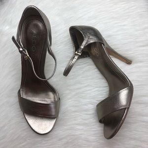 Aldo Silver Metallic Heels